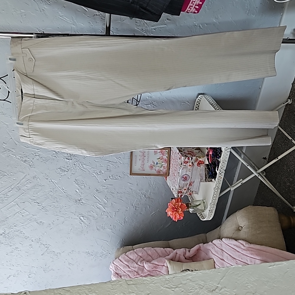 NWT. Tribal cream with stripes trousers. Size 16.